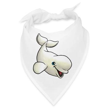 Kleiner Beluga - Bandana - Weiß - Vorne