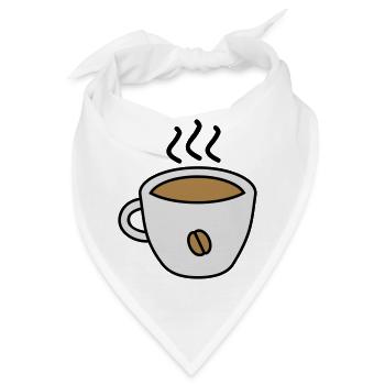 coffee - Bandana - Weiß - Vorne