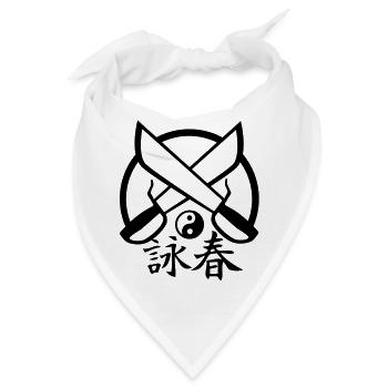 Wing Chun Ying Yang - Bandana - Weiß - Vorne
