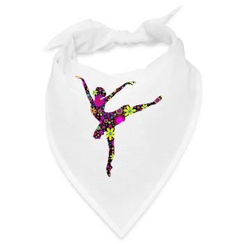 ballerina ballett dance dancer tanz taenzer yoga33 - Bandana - Weiß - Vorne