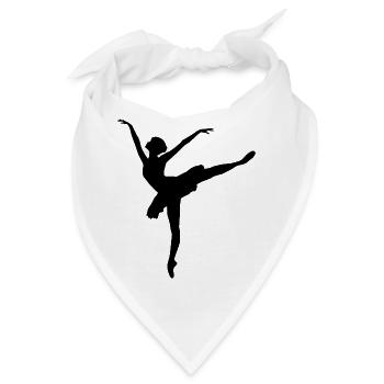 ballerina ballett dance dancer tanz taenzer yoga66 - Bandana - Weiß - Vorne