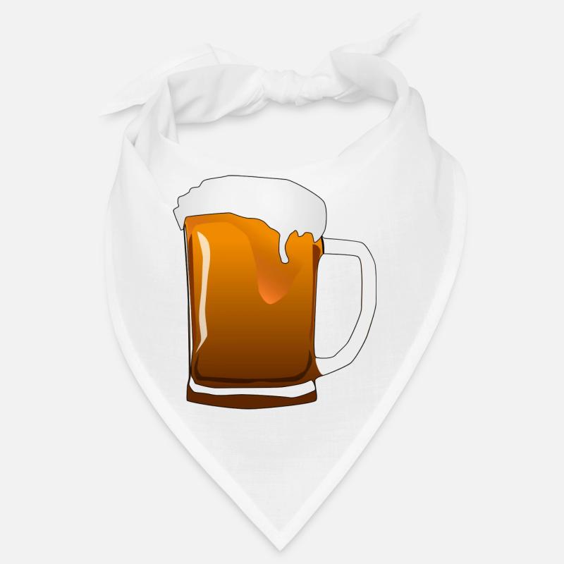 Bierkrug mit Schaum Bandana