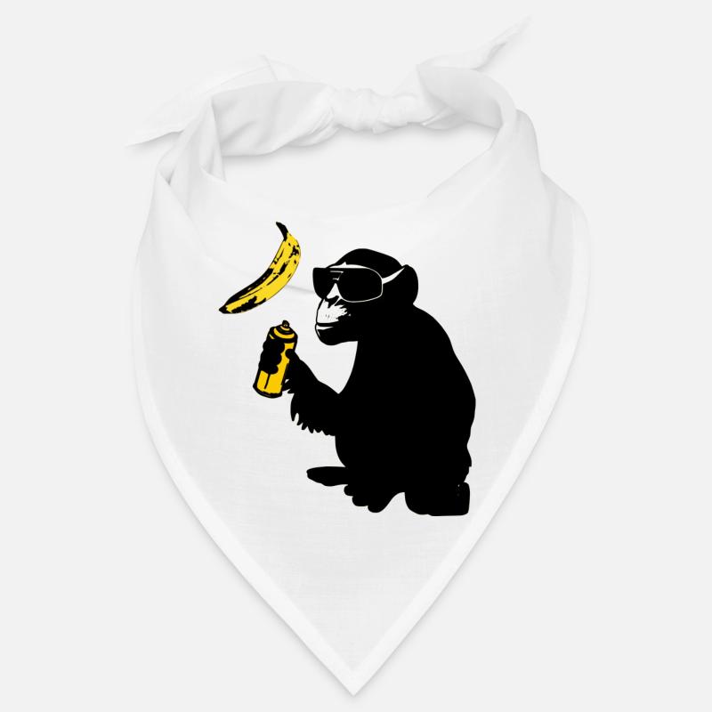 monkey sprayed banana Bandana