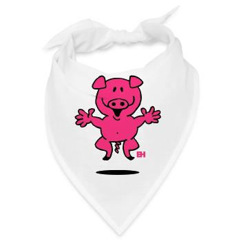 Ferkel - Bandana - Weiß - Vorne