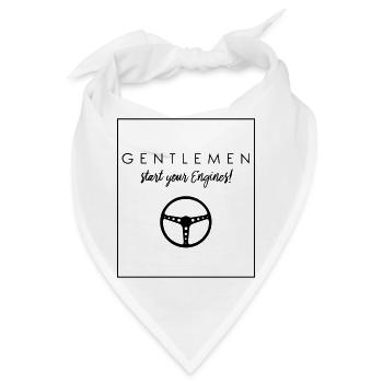 GENTLEMEN -Start your Engines - Bandana - Weiß - Vorne