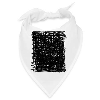 Black Square - Bandana - Weiß - Vorne