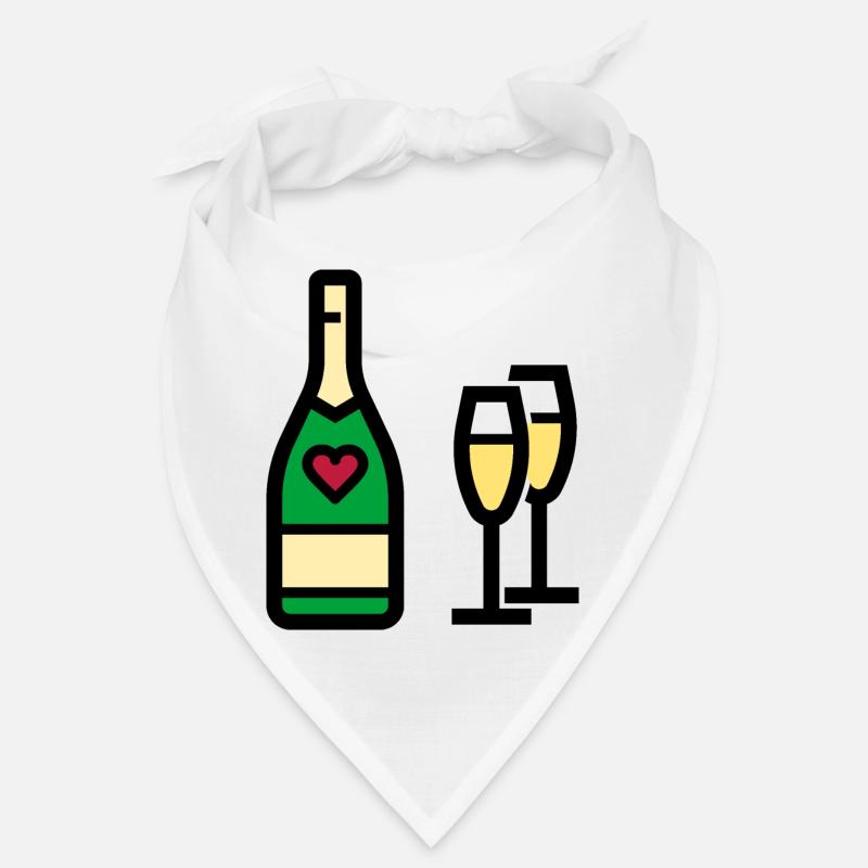 ou mousseux pour la Saint-Valentin Bandana