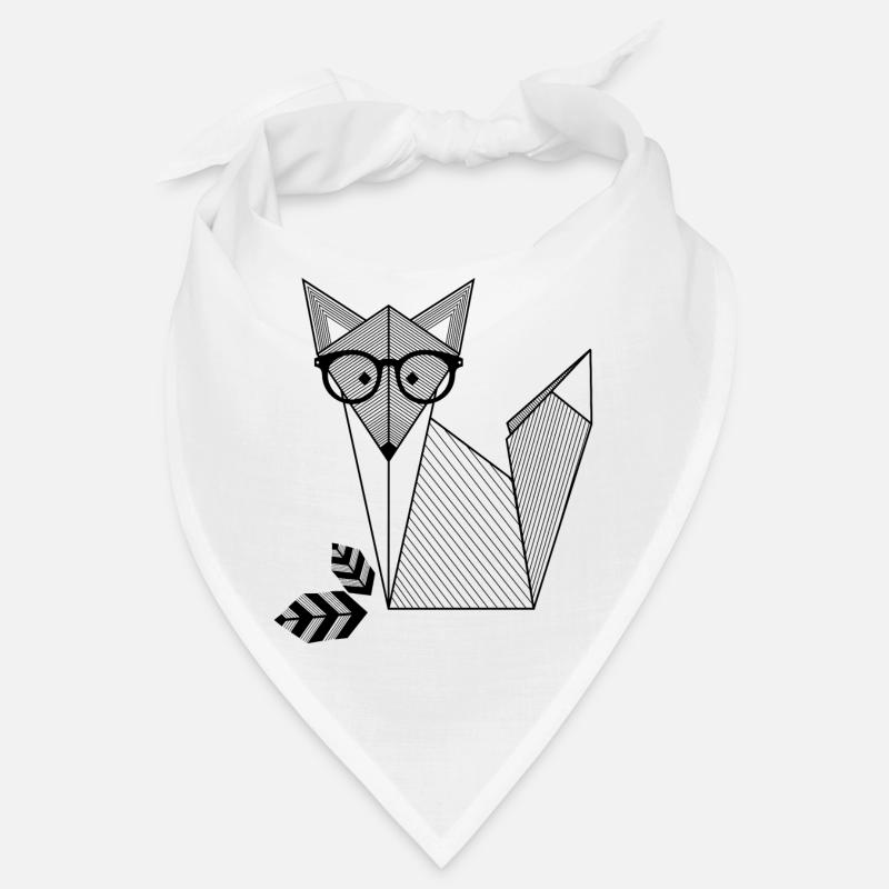 Fuchs mit Brille Bandana