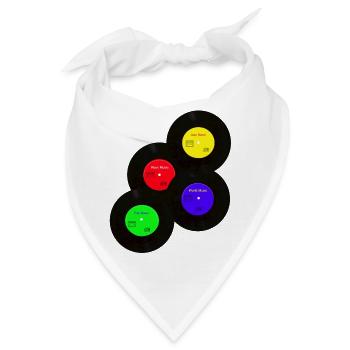 music - Bandana - Weiß - Vorne