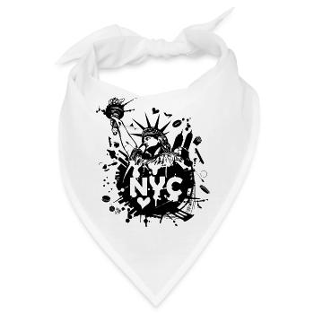 NEW YORK - Bandana - Weiß - Vorne