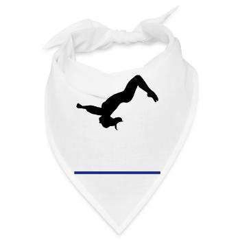 Turnerin, Turnen, Salto 2 - Bandana - Weiß - Vorne