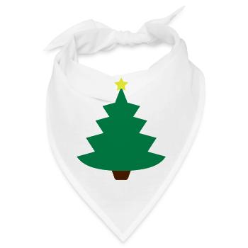 für mit und weihnachten - Bandana - Weiß - Vorne