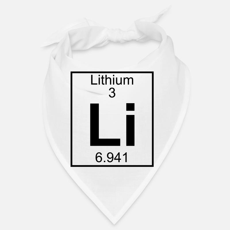 Periodic table element 3 - Li (lithium) - BIG Bandana