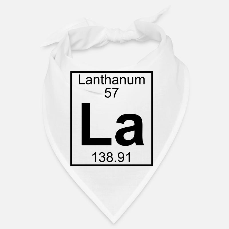 Element 057 - La (lanthanum) - Full Bandana