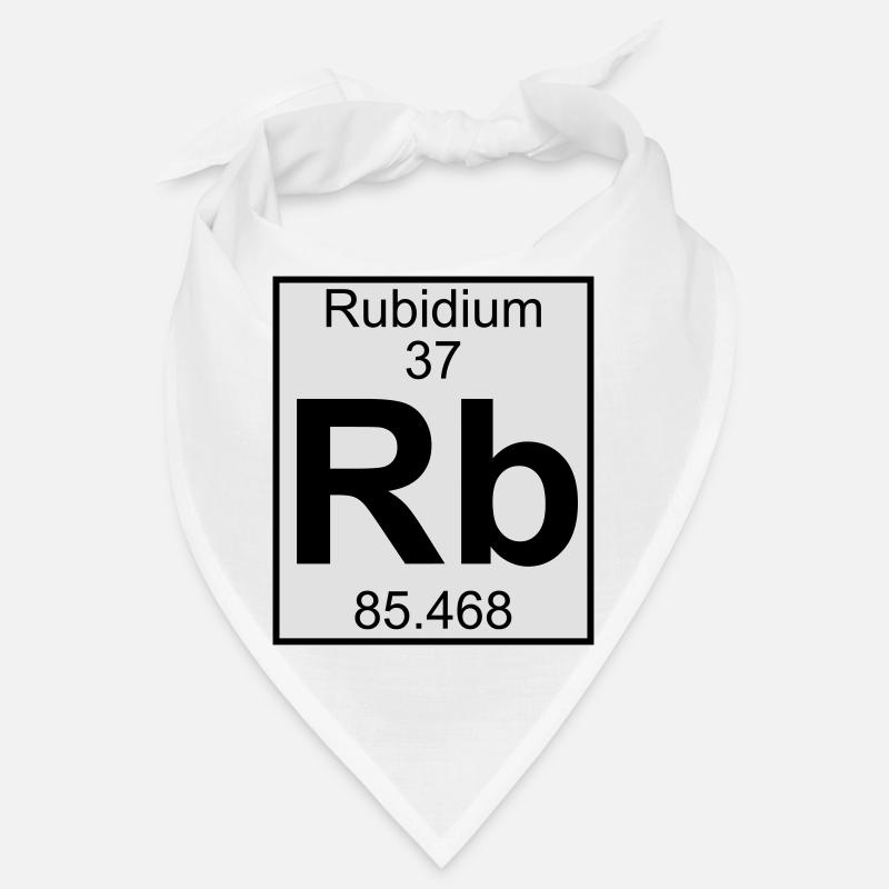 Rubidium (Rb) (element 37) Bandana