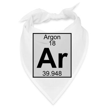 Elements 18 - ar (argon) - Full (white) - Bandana - Weiß - Vorne