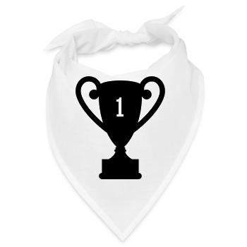 trophy Trophäe preis - Bandana - Weiß - Vorne