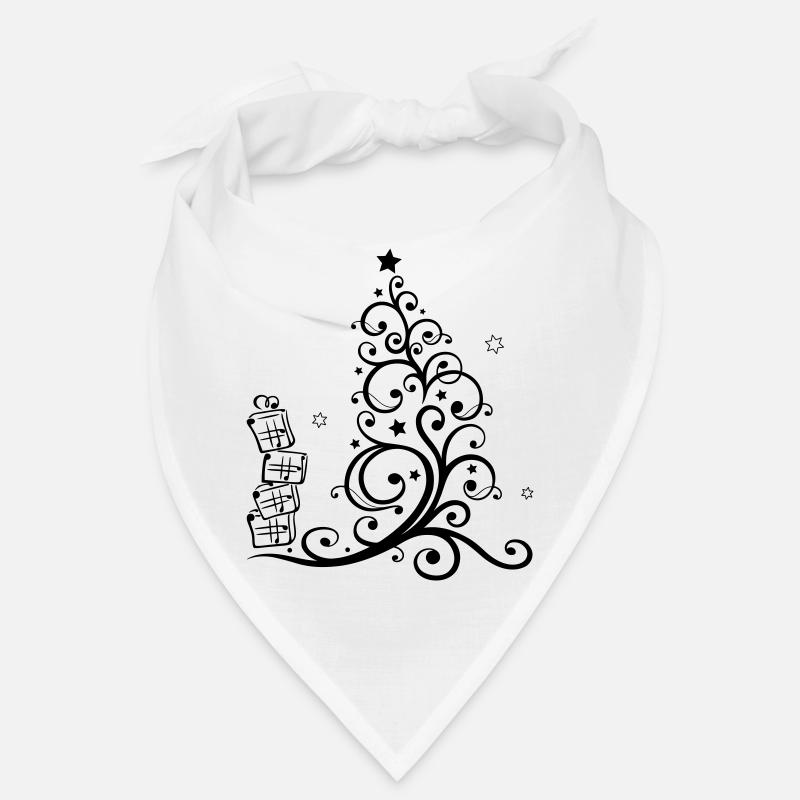 Weihnachtsbaum mit Geschenken und Sternen Bandana