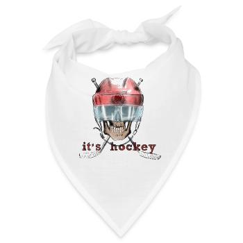 It's hockey - Bandana - Weiß - Vorne