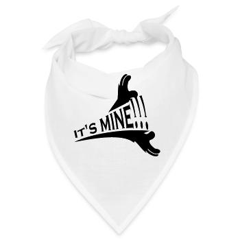 Gierige Hände - It's mine (1c) - Bandana - Weiß - Vorne