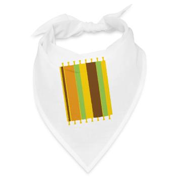 Eine flache Decke für Hintergrund - Bandana - Weiß - Vorne
