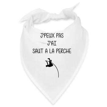 Stabhochsprung Stabhochsprunger Sport Sportler - Bandana - Weiß - Vorne