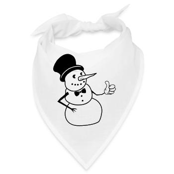 snowman like - Bandana - Weiß - Vorne