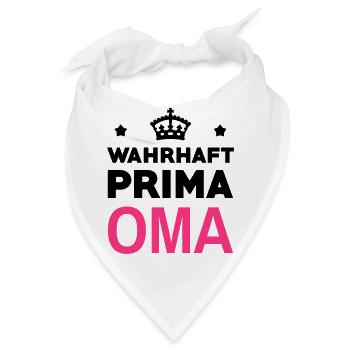 Großmütter / Oma / Mami / Großmutter / Mamy - Bandana - Weiß - Vorne