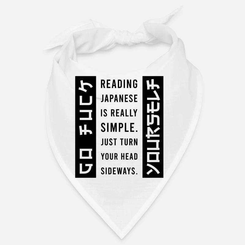 Reading Japanese is really easy, head turn Bandana