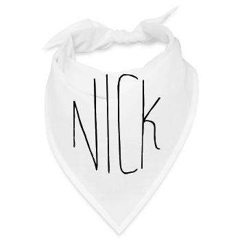 Nick Geschenk - Bandana - Weiß - Vorne