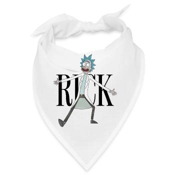 Rick & Morty Rick Sanchez Pose schwarz - Bandana - Weiß - Vorne