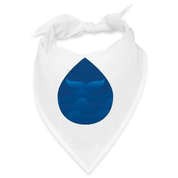 In die Tiefe tauchen - Bandana - Weiß - Vorne