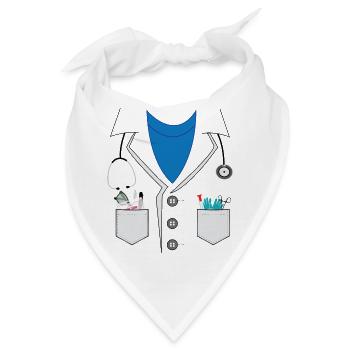 Doktor - Bandana - Weiß - Vorne