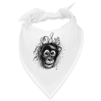 Orang-Utan - Bandana - Weiß - Vorne