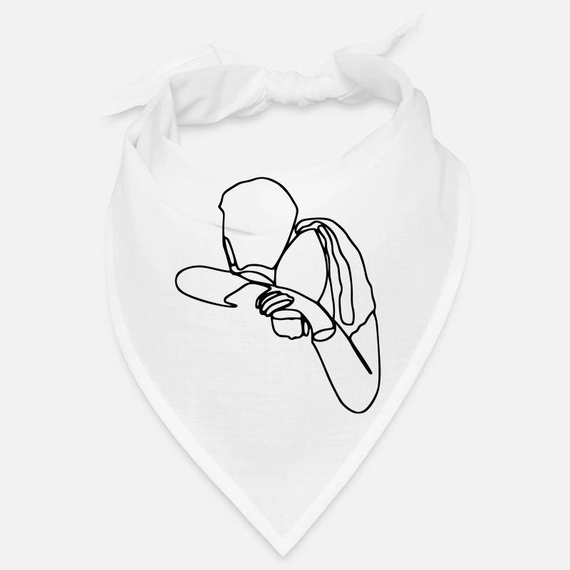 Idée cadeau Couple Hug - Bandana - blanc