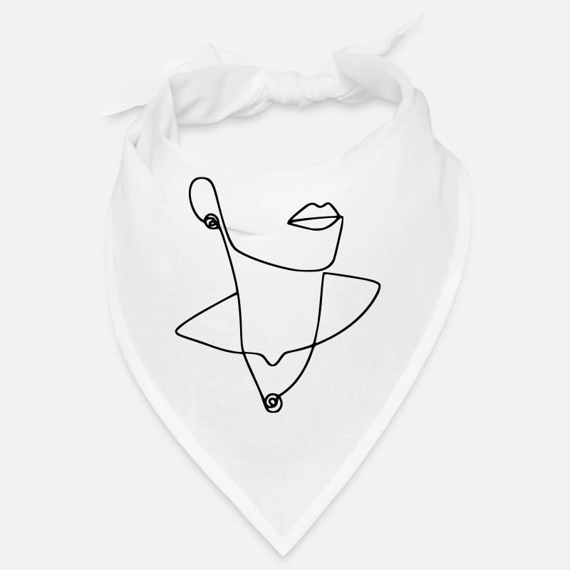 Frau mit Kette Kunst Geschenk Geschenkidee Bandana