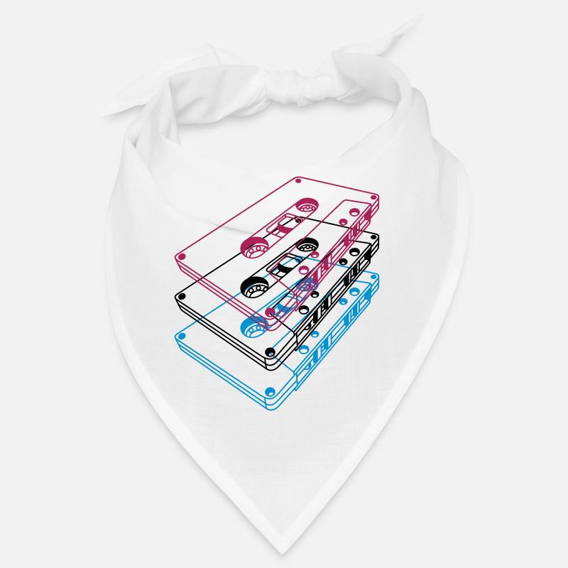 Cassette 3D – Retro Mixtape Vintage Perspective Bandana