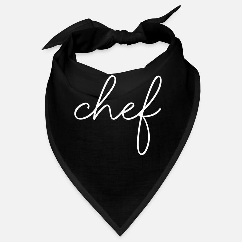 Chef Spruch Schrift Sprüche Bandana