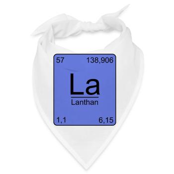 Lanthan, Periodensystem, Chemie - Bandana - Weiß - Vorne