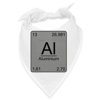 Aluminium, Periodensystem, Chemie, Physik, Element - Bandana - Weiß - Vorne