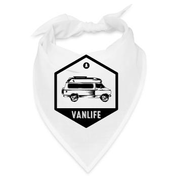 Van life - Camping - Van - Bandana - Weiß - Vorne
