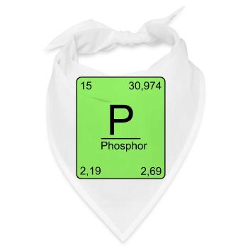 Phosphor, Periodensystem, Chemie, Physik, Element, - Bandana - Weiß - Vorne