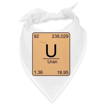 Uran, Periodensystem, Chemie, Physik, Element, Per - Bandana - Weiß - Vorne