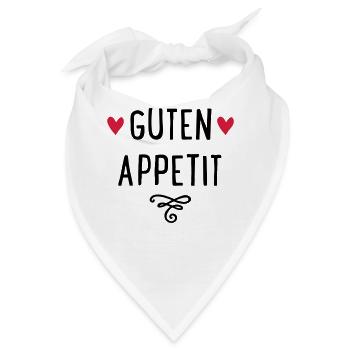 GUTEN APPETIT - Bandana - Weiß - Vorne
