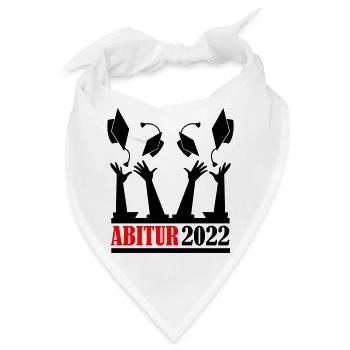 abitur 2022 - Bandana - Weiß - Vorne
