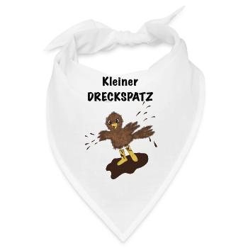 Kleiner Dreckspatz - Bandana - Weiß - Vorne