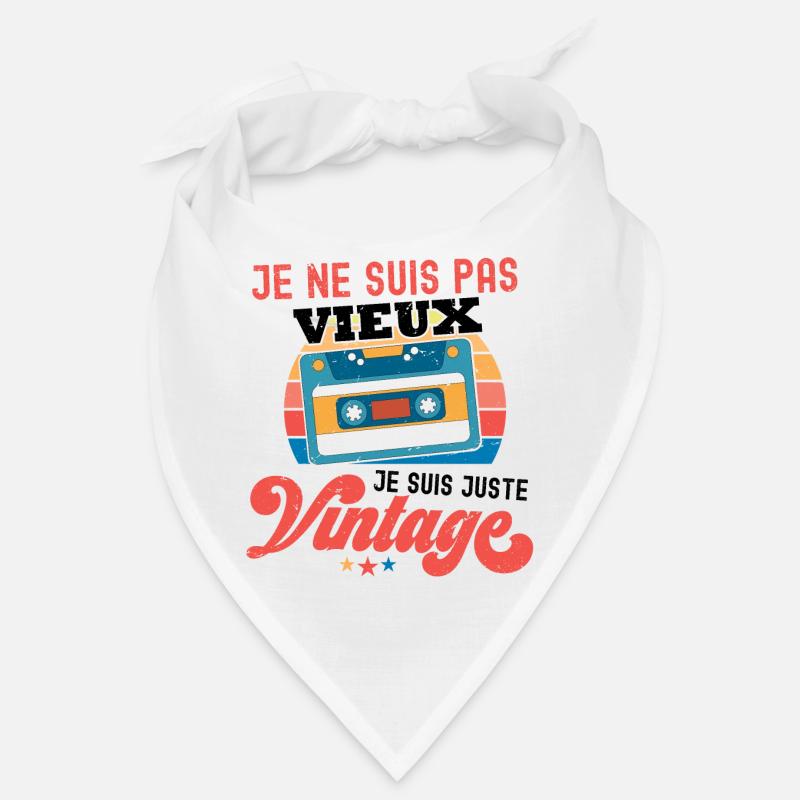 Je ne suis pas Vintage Cassette Bandana