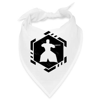 Aikido Vintage Herren Jungen Aikidoka Aikido Kämpf - Bandana - Weiß - Vorne