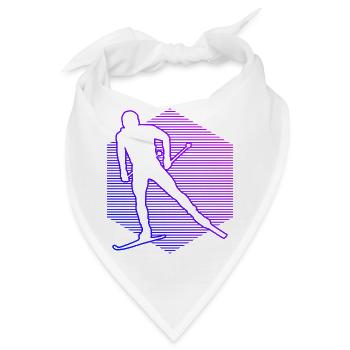 Damen Langlauf Classic Langlauf Skating Langlauf - Bandana - Weiß - Vorne