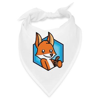 Daumen Hoch Fuchs - Bandana - Weiß - Vorne